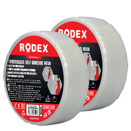 Finisaje si amenajari interioare - RODEX BANDA AUTOADEZIVĂ FIBRĂ DE STICLA 50MM*20M (BN520)