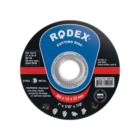 Scule electrice, unelte si accesorii - RODEX DISC DE TAIAT METAL 115MM*1.0*22MM (100/600)