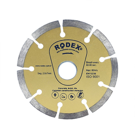 Scule electrice, unelte si accesorii - RODEX DISC DIAMANTAT UNIVERSAL SEGMENTAT 230MM*20/22,23MM