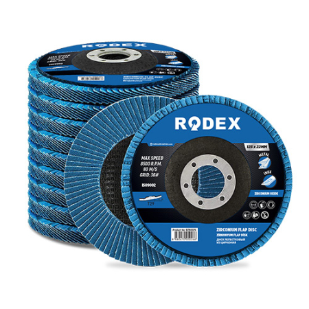 RODEX DISC LAMELAR CU OXID DE ZIRCONIU 125MM 30# (20/200) [0]