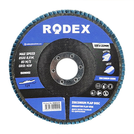 RODEX DISC LAMELAR CU OXID DE ZIRCONIU 125MM 30# (20/200) [1]