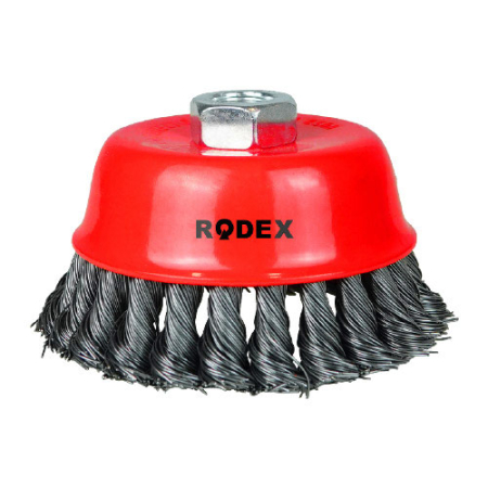 Organizatoare - RODEX PERIE CUPĂ DIN SÂRMĂ 65MM 175G (FRB065) (100)