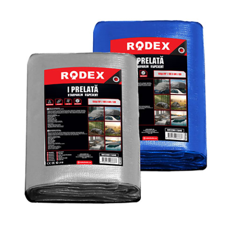 Curte si gradina - RODEX Prelată Gri 150g/mp 4x5m Rezistentă la Apă