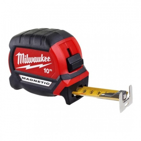 Rulete - Ruleta cu magnet, seria Premium III, 10m, MILWAUKEE