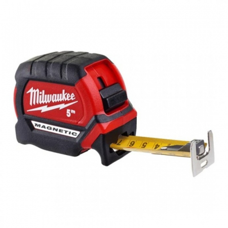 Rulete - Ruleta cu magnet, seria Premium III, 5m, MILWAUKEE