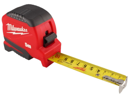 Rulete - Ruleta Milwaukee GEN II, 5 m, cu magnet, clema pentru curea, 4932498778