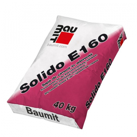 Sape de egalizare, sape autonivelante si pardoseli industriale - Sapa de ciment in aderenta Baumit Solido E160 40kg