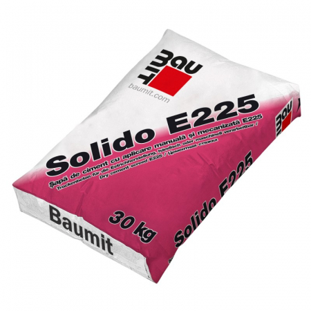 Sape de egalizare, sape autonivelante si pardoseli industriale - Sapa egalizare Baumit Solido E 225, interior / exterior, 30 kg