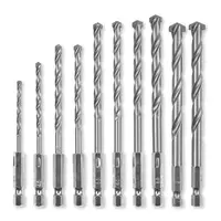 Set 10 burghie zidarie, tija E 6,3, insertie de carbura, ax rulat, cutie de depozitare, Einhell, 49108743, Einhell [1]