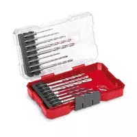 Scule electrice, unelte si accesorii - Set 16 burghie M-CASE, lemn, piatra, metal cu tija E 6.3, cutie de depozitare, Einhell, 49108953, Einhell