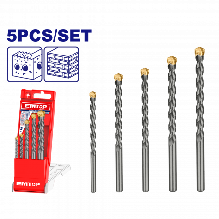 Burghie - Set 5 burghie pentru zidarie, EMTOP