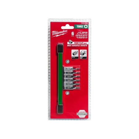 Set 6 chei tubulare cu bit direct in cap, prindere 1/4" TORX, T8, T10, T15, T20, T25, T27, Milwaukee, cod 4932480563, MILWAUKEE [2]