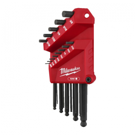 Surubelnite, clesti si chei - Set chei imbus hex 0.05"-3/8", 13 bucăți, (4932493615), MILWAUKEE