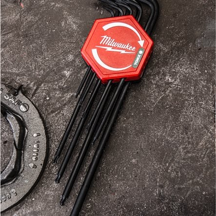 Set chei imbus TORX lungi T8-T40, 9 bucăți, (4932492693), MILWAUKEE [2]