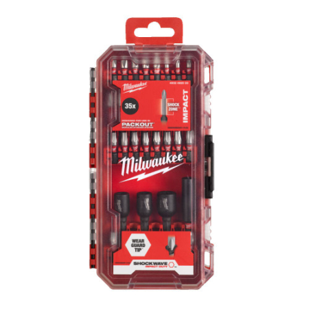 Set de 35 biti si tubulare Shockwave, (4932492003), MILWAUKEE [1]
