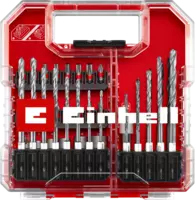 Burghie - Set de 40 burghie si biti L-CASE, 25mm (49109053), Einhell
