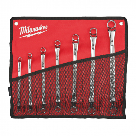 Scule de mana - Set de 7 chei inelare duble cu cot, 4932492737 Milwaukee, MILWAUKEE