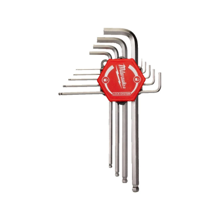 Set de 9 chei imbus hex 1.5-10mm, 4932478621 Milwaukee, MILWAUKEE [1]