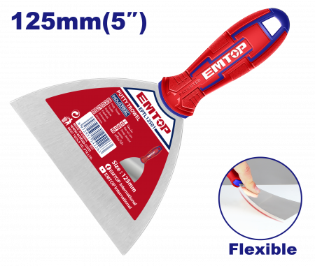 Unelte si accesorii pentru zidarie si zugravit - Spaclu inox 125mm