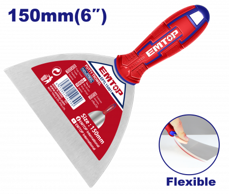 Unelte si accesorii pentru zidarie si zugravit - Spaclu inox 150mm