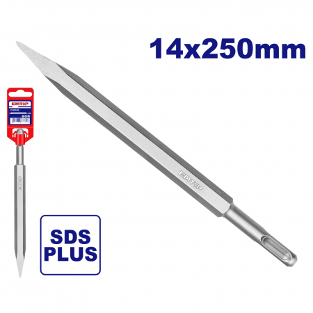 Dalti, spituri, leviere - Spit cu prindere, SDS Plus, 14x250mm, EMTOP