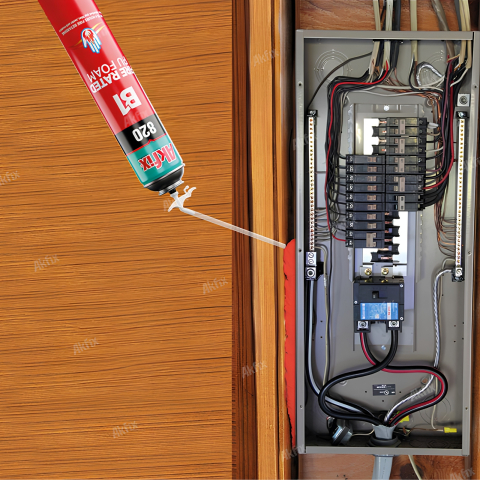 Spuma poliuretanica antifoc B1 820P, aplicare cu pistol, 750 ml - Akfix [2]
