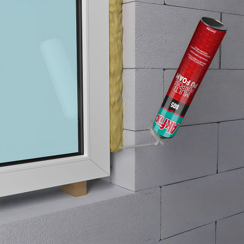 Spuma poliuretanica montaj Akfix 805 750ml cu pai - izolare si fixare profesionala [4]