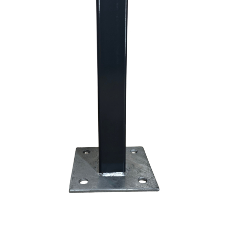 Stalp gard zincat gri antracit(RAL 7016),60x40x2000, grosime 1.2mm [1]