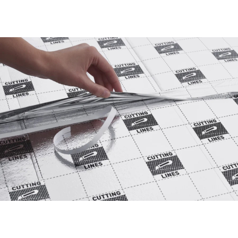 Substrat parchet laminat Arbiton Secura Extra AquaStop Smart 3 in 1, polistiren extrudat + folie PET + banda adeziva, grosime 3mm, 5.1 x 1.18 m, 6 mp/pachet [1]
