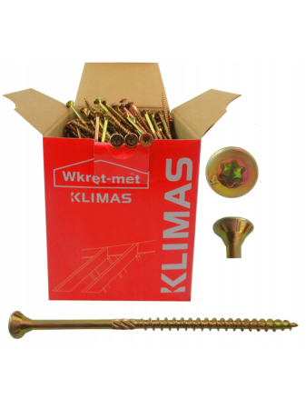 Surub autofiletant pentru lemn TORX 3.5x30mm, 500 bucăți/cutie - KMWHT-35030, Klimas Wkret-met [20]