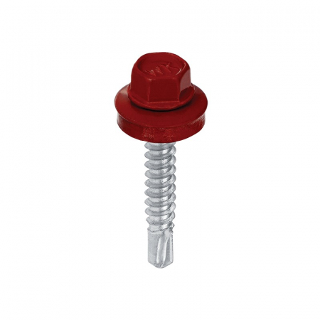 Suruburi autoforante - Surub autoforant pentru fixarea tablelor de otel pe suport de lemn, 4,8x35mm, RAL3011 - WFD-48035-3011, Wrek-met KLIMAS