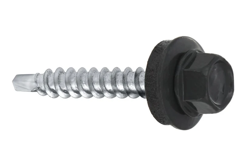 Suruburi autoforante - Surub autoforant pentru fixarea tablelor de otel pe suport de lemn, 4,8x35mm, RAL7016 - WFD-48035-7016, Klimas Wkret-met