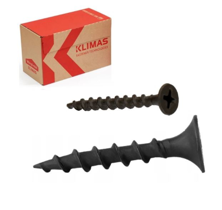 Surub pentru fixarea placilor de gips-carton pe suporturi din lemn, FT 3.5x55mm - KSGD-35055, Klimas Wkret-met [2]