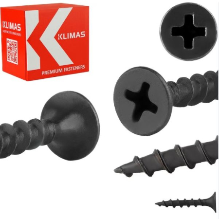 Surub pentru fixarea placilor de gips-carton pe suporturi din lemn, FT 3.5x25mm - KSGD-35025, Klimas Wkret-met [3]