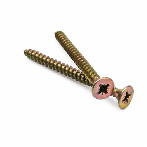 Surub UC, cap inecat 5x60 mm pentru lemn, PAL și OSB, 250 buc/cutie [2]