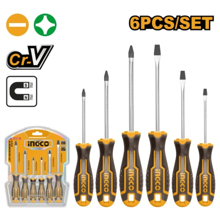 Surubelnite - Surubelnite Set 6 buc CRV INGCO HKSD0628