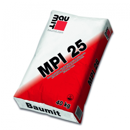 Mortare - Tencuiala aplicare manuala / mecanizata Baumit MPI 25, interior, 40 kg
