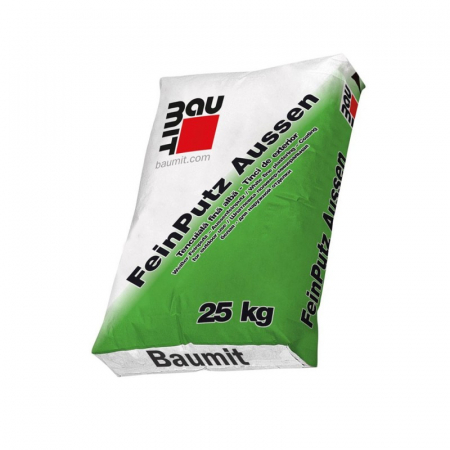 Mortare - Tencuiala fina, alba Baumit FeinPutz Aussen, exterior, 25 kg