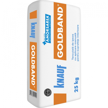 Mortare - Tencuiala manuala de ipsos Knauf GOLDBAND, 25 kg