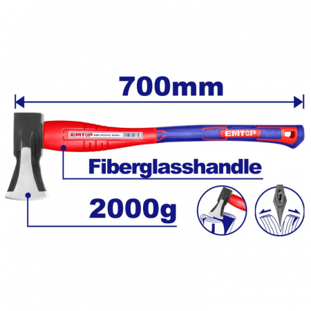 Topoare - Topor de 2kg, EMTOP