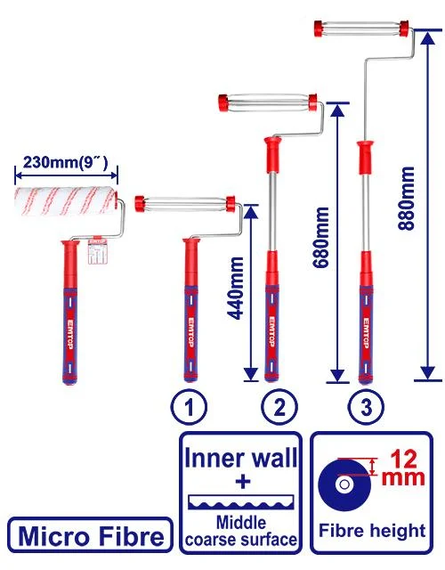 Unelte si accesorii pentru zidarie si zugravit - Trafalet cu maner extensibil, 880mm