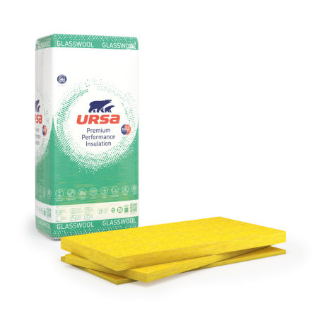Vata minerala - Vata minerala de sticla, Ursa TSP, pentru pardoseli, 1000 x 600 x 20 mm, 12mp/bax
