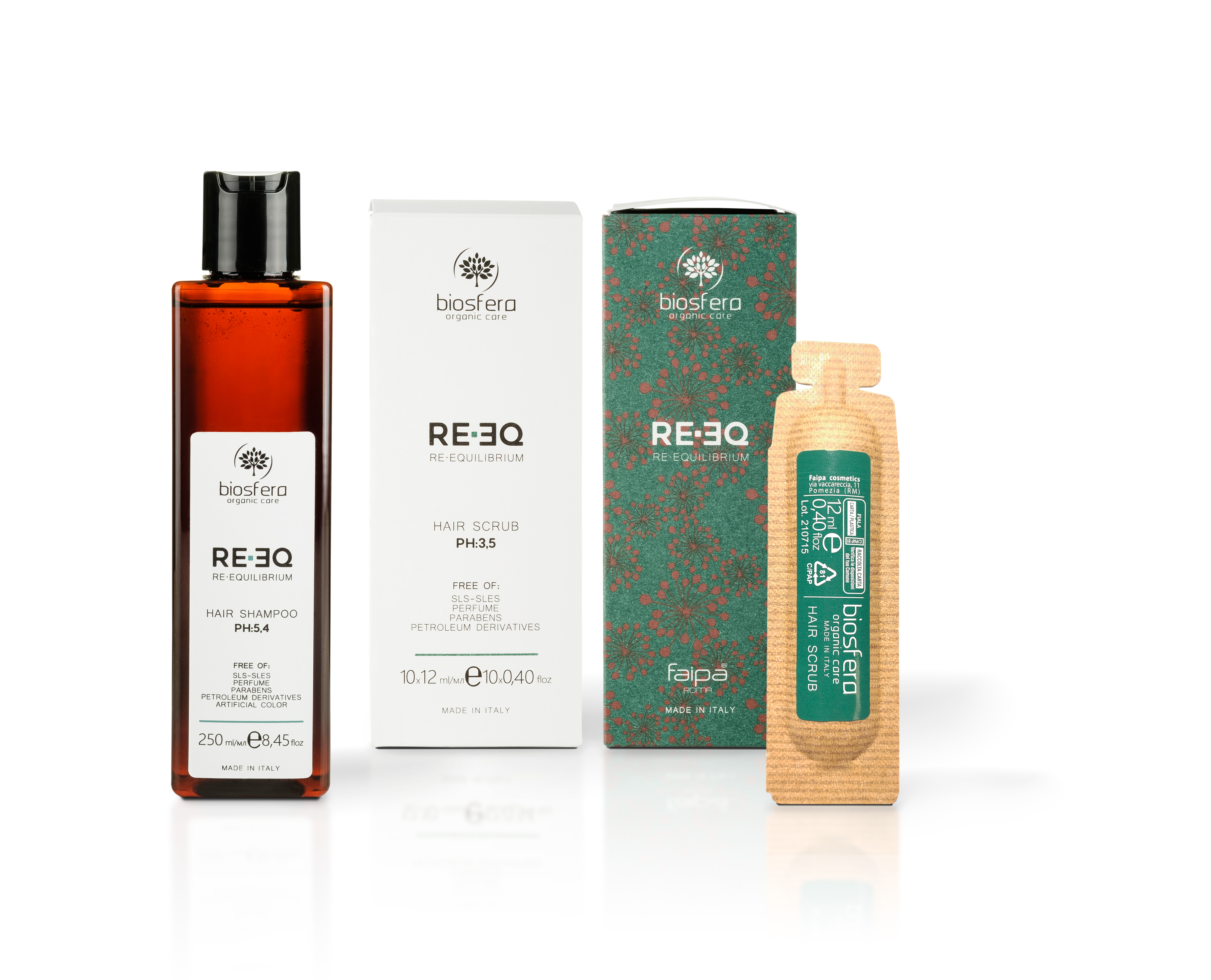 Linia purificatoare anti-matreata Biosfera Organic Care by Faipa - echilibrul real pentru scalp