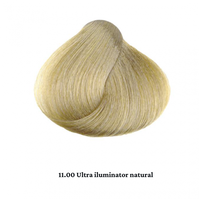 Vopsea de par permanenta profesionala - nuanta 11.00 blond ultra iluminator natural (Nuante speciale de blond) 60 ml   mix 1:2 [2]