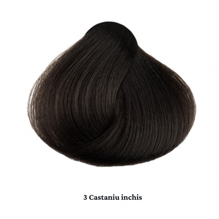 Vopsea de par permanenta profesionala - nuanta 3 castaniu inchis  60 ml  mix 1:2 [2]
