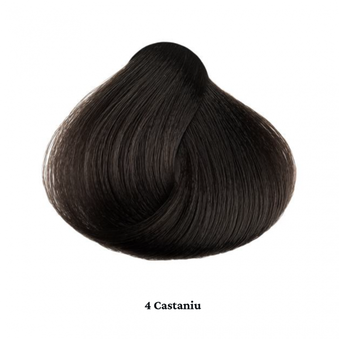 Vopsea de par permanenta profesionala - nuanta 4 castaniu  60 ml   mix 1:2 [2]