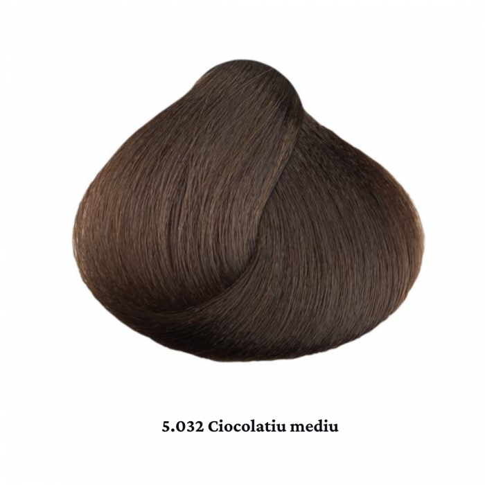 Vopsea de par permanenta profesionala - nuanta  5.032 Ciocolatiu mediu ( Mediteraneene )  60ml   mix 1+2 [2]