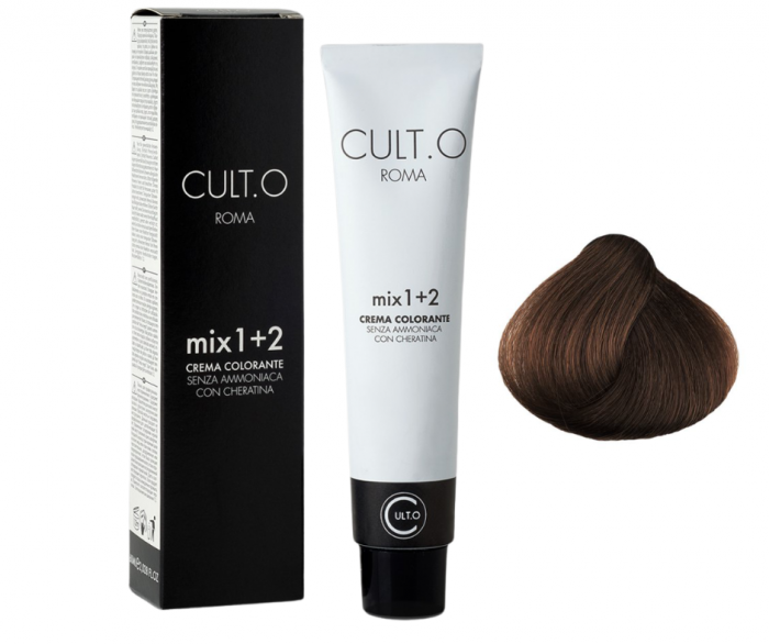 Vopsea de par permanenta profesionala - nuanta  5.4 castaniu deschis aramiu  60ml   mix 1+2 [1]