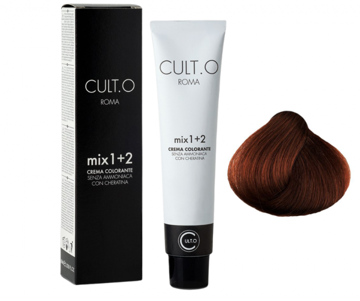 Vopsea de par permanenta profesionala - nuanta  5.44 castaniu deschis aramiu intens ( Aramiu&Rosu&Violet)  60ml   mix 1+2 [1]