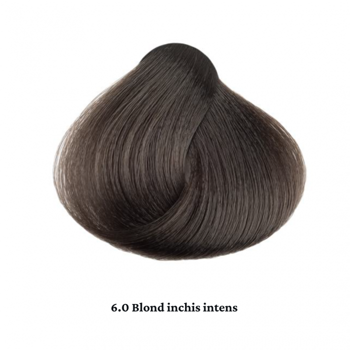 Vopsea de par permanenta profesionala - nuanta 6.0  blond inchis intens (Natural intens) 60 ml   mix 1:2 [2]